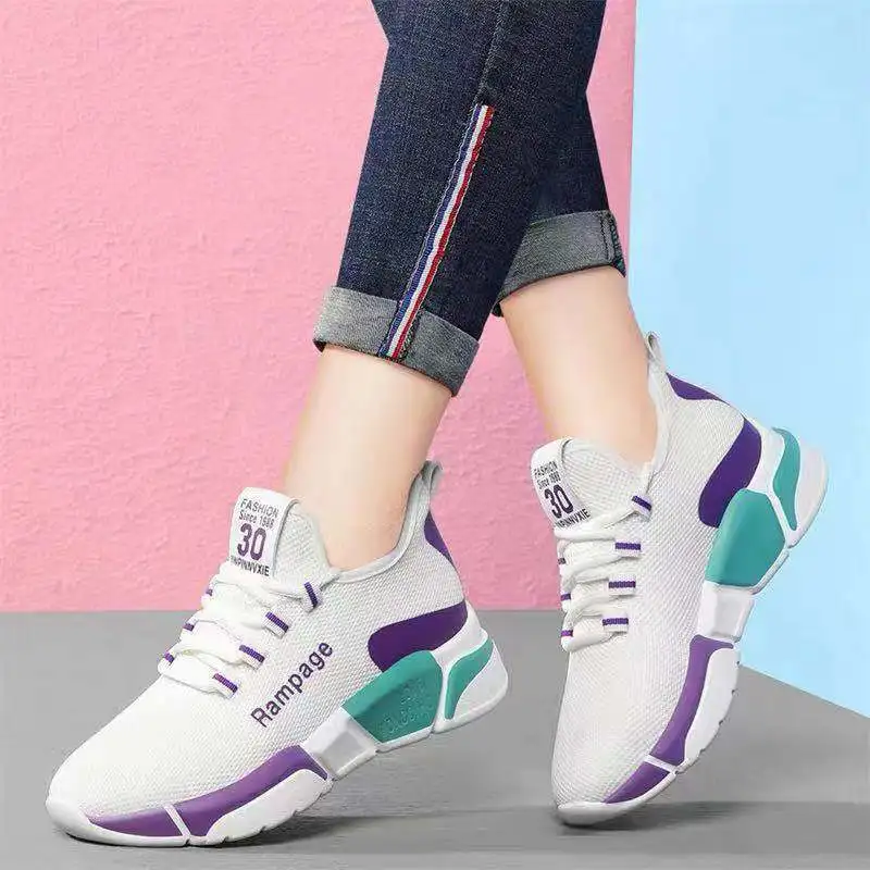 New Old Beijing Cloth Shoes Comfortable Women’s Shoes Spring and Autumn Versatile Lace Comfortable Lightweight Sports Shoes