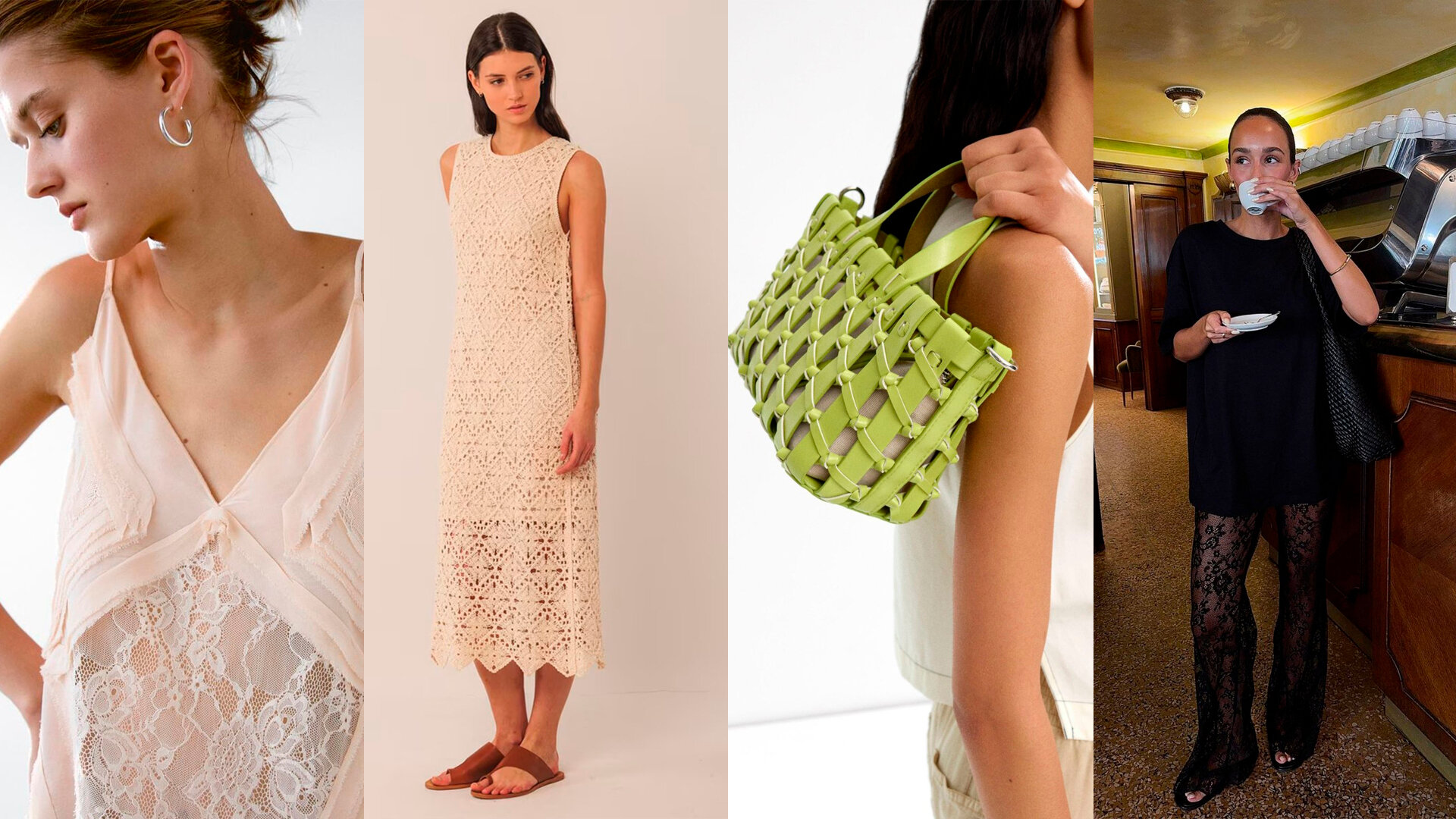 Las tendencias de moda más veraniegas nos proponen redes y transparencias